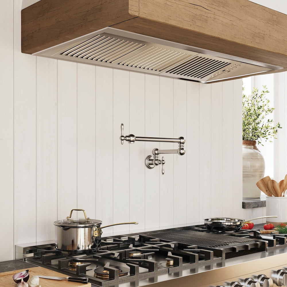 ZLINE 46 in. Ducted Wall Mount Range Hood Insert in Outdoor Approved Stainless Steel (695-304-46)