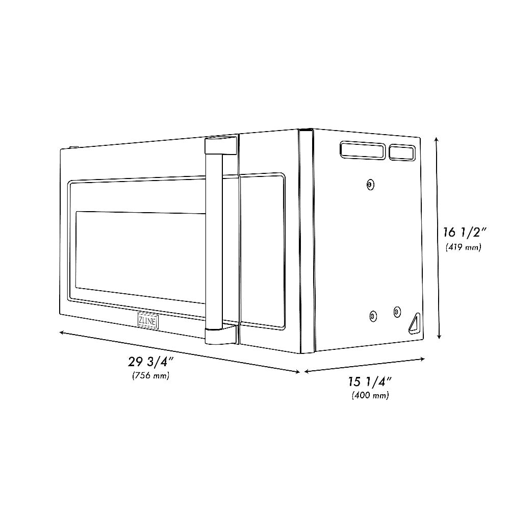 30 inch over the range microwave