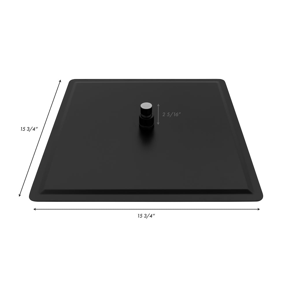 ZLINE Autograph Edition Bliss 16 in. Rainfall Shower Head in Matte Black (BLS-H16-MB)