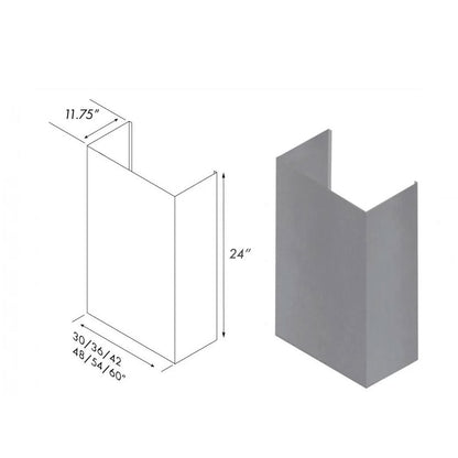 ZLINE 24 in. Chimney for 60 in. Under Cabinet Hoods (520/523/527-60-2FTEXT)