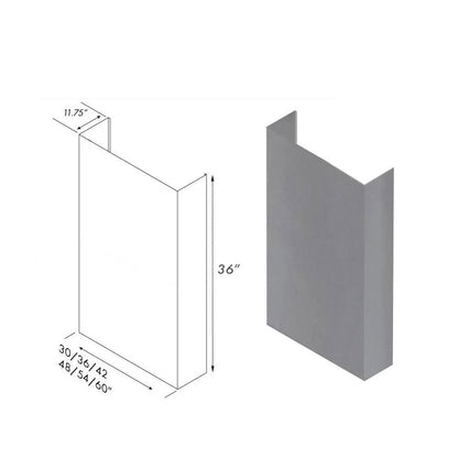 ZLINE 36 in. Chimney for 60 in. Under Cabinet Hoods (520/523/527-60-3FTEXT)