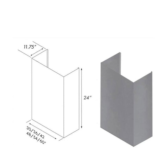 ZLINE 24 in. Chimney for 42 in. Under Cabinet Hoods (520/523/527-42-2FTEXT)