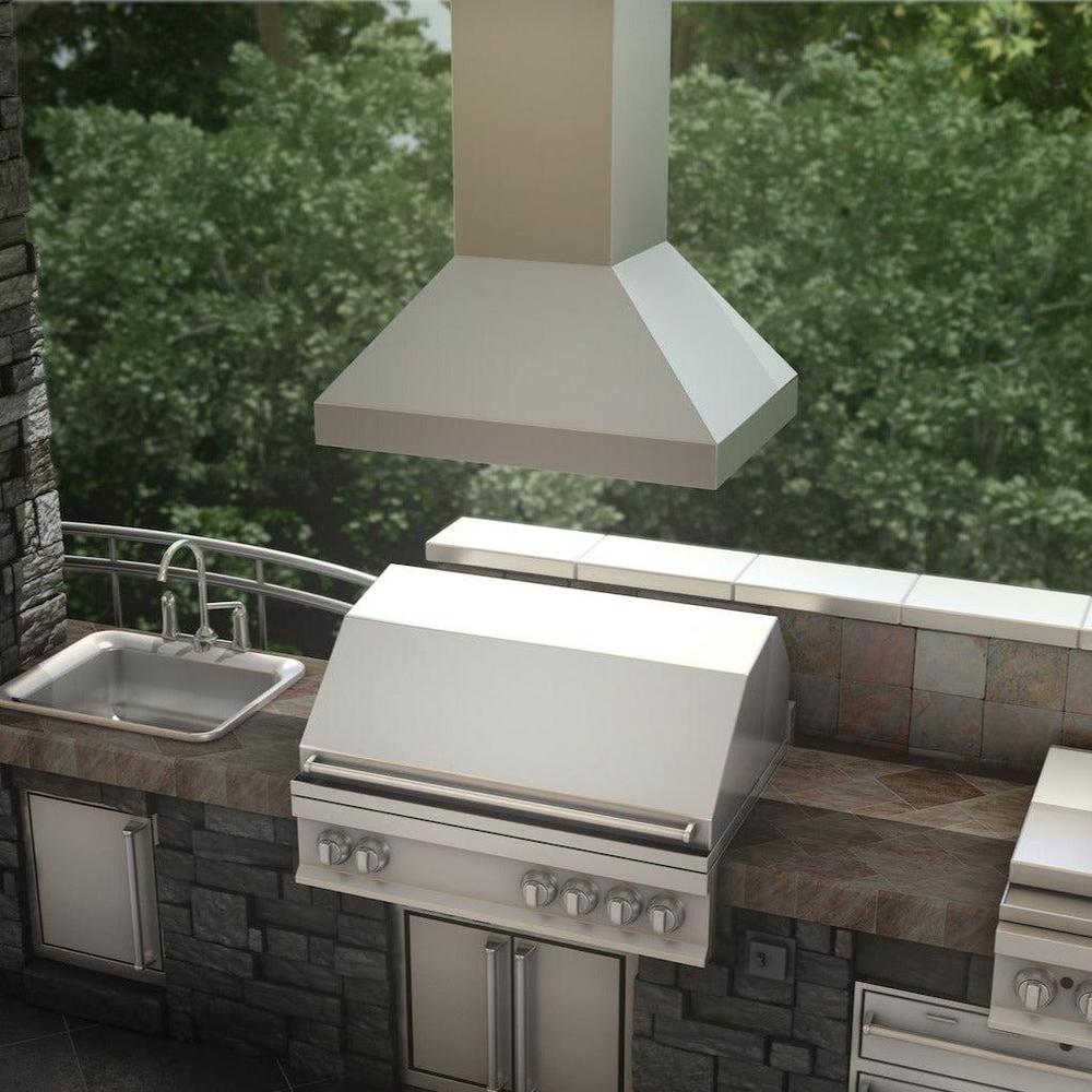 ZLINE 36 in. Ducted Island Mount Range Hood in Stainless Steel (597i-36)