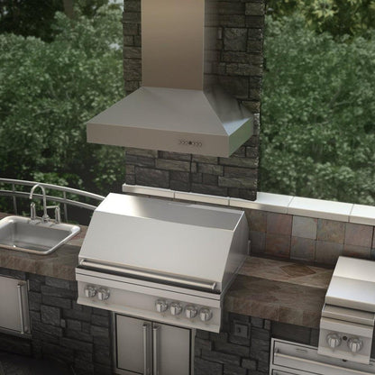 ZLINE 48 in. Ducted Wall Mount Range Hood in Outdoor Approved Stainless Steel (697-304-48)