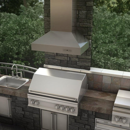 ZLINE 30 in. Convertible Outdoor Wall Mount Range Hood in Outdoor Approved Stainless Steel (667-304-30)