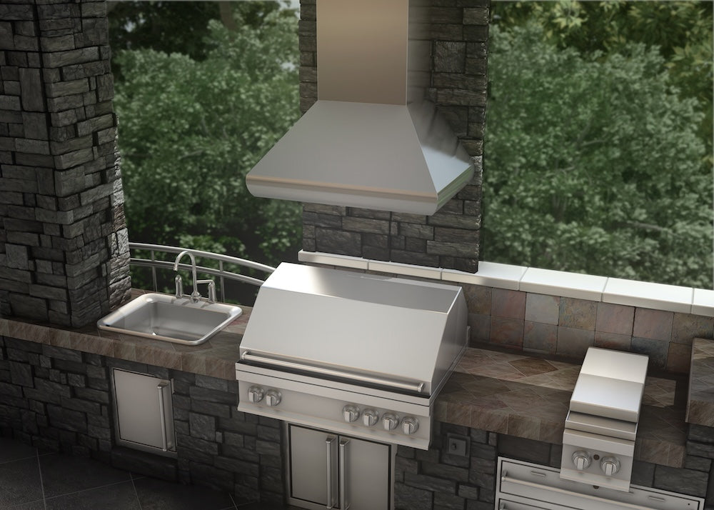 ZLINE 36 in. Professional Ducted Wall Mount Range Hood in Stainless Steel (687-36)