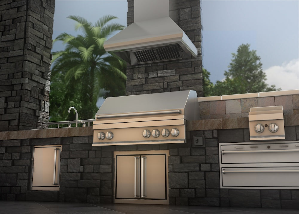 ZLINE 36 in. Professional Ducted Wall Mount Range Hood in Stainless Steel (687-36)