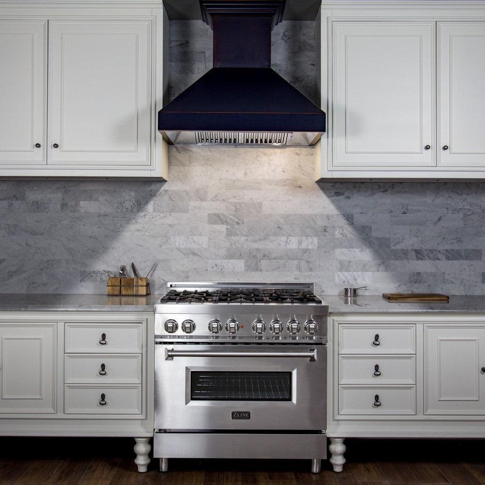 ZLINE 36 in. Designer Series Ducted Wall Mount Range Hood in Oil-Rubbed Bronze (8667B-36)