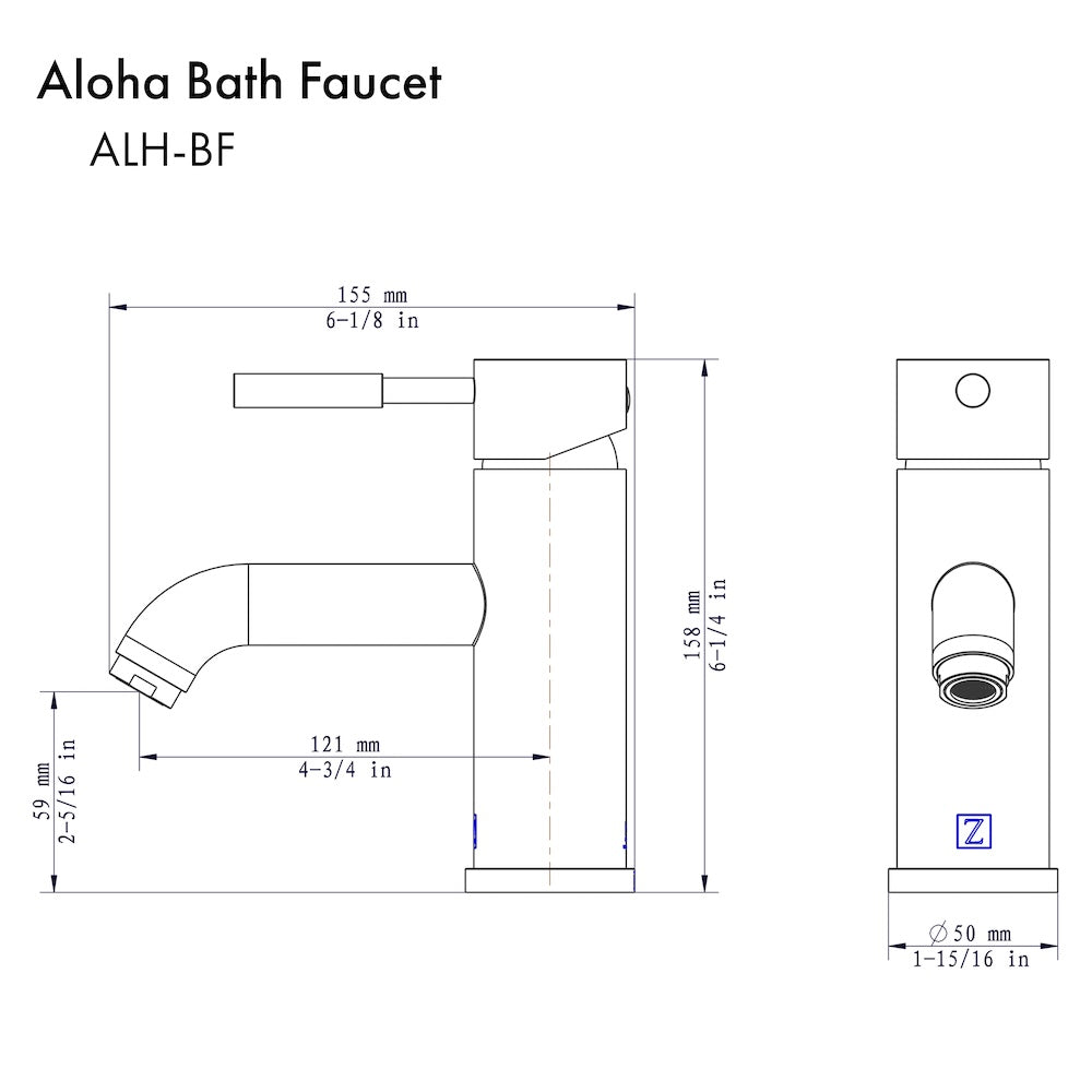 ZLINE Autograph Edition Aloha Bath Faucet in Polished Gold (ALH-BF-PG)