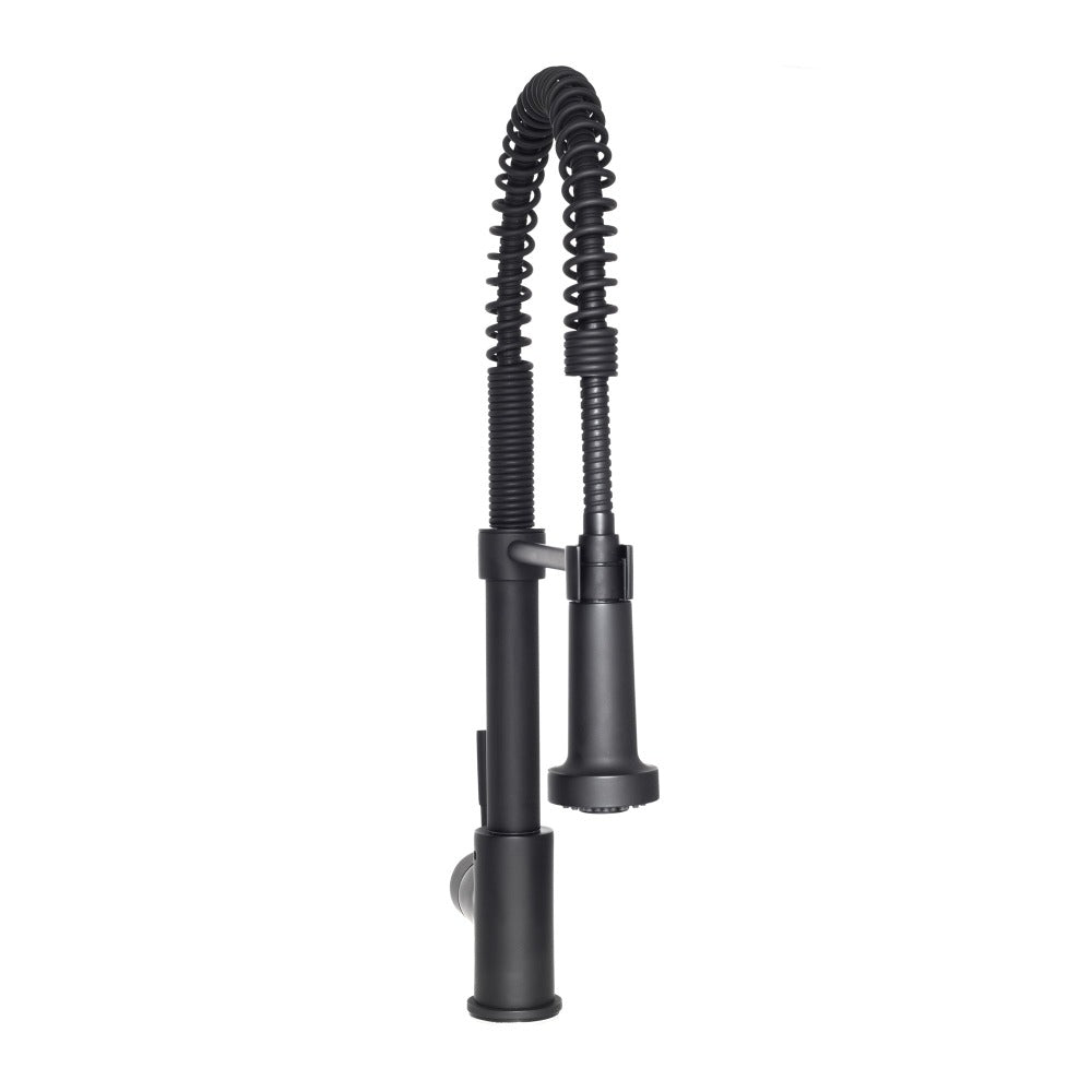ZLINE Autograph Edition Apollo Pull Down Spring Single Handle Kitchen Faucet in Matte Black (APL-KF-MB)