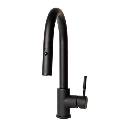 ZLINE Autograph Edition Arthur Pull Down Single Handle Kitchen Faucet in Matte Black (ATH-KF-MB)