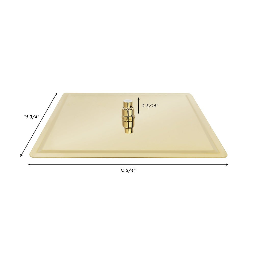 ZLINE Autograph Edition Bliss 16 in. Rainfall Shower Head in Polished Gold (BLS-H16-PG)