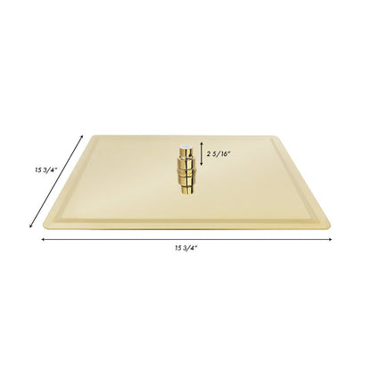 ZLINE Autograph Edition Bliss 16 in. Rainfall Shower Head in Polished Gold (BLS-H16-PG)