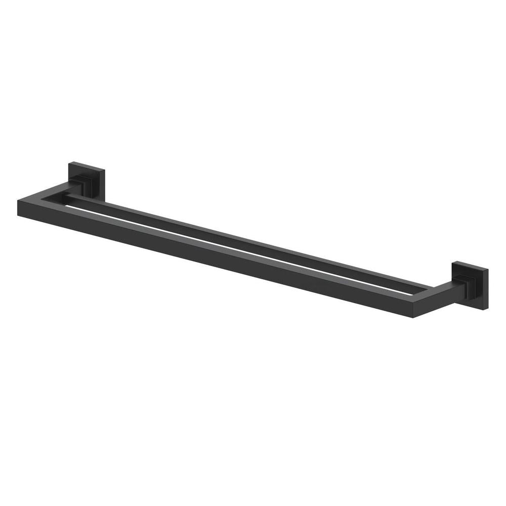 ZLINE Bliss Double Towel Rail in Matte Black (BLS-TRD-MB)