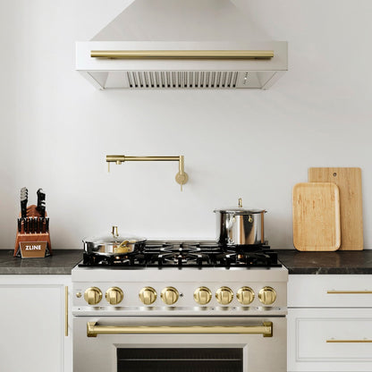 ZLINE Autograph Edition Gemini Pot Filler in Champagne Bronze (GEM-FPF-CB)