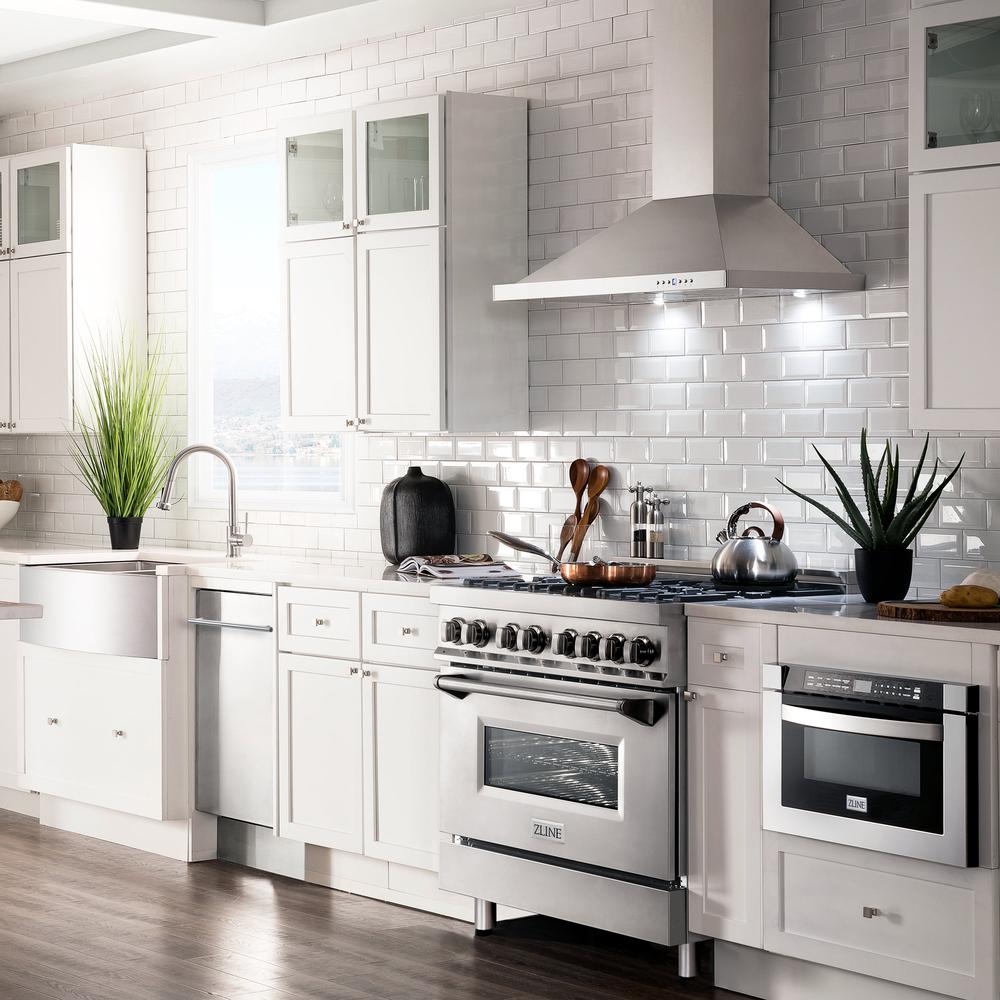 ZLINE 36 in. Convertible Vent Wall Mount Range Hood in Stainless Steel (KB-36)