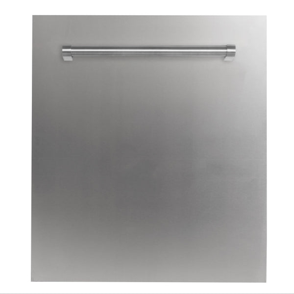 ZLINE 24 in. Dishwasher Panel in Stainless Steel with Traditional Handle (DP-304-H-24)