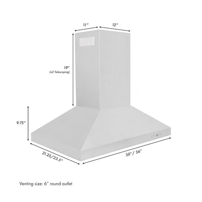 ZLINE 30 in. Convertible Island Mount Range Hood in Stainless Steel (KL3i-30)
