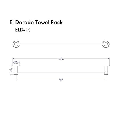 ZLINE El Dorado Towel Rail in Chrome (ELD-TR-CH)