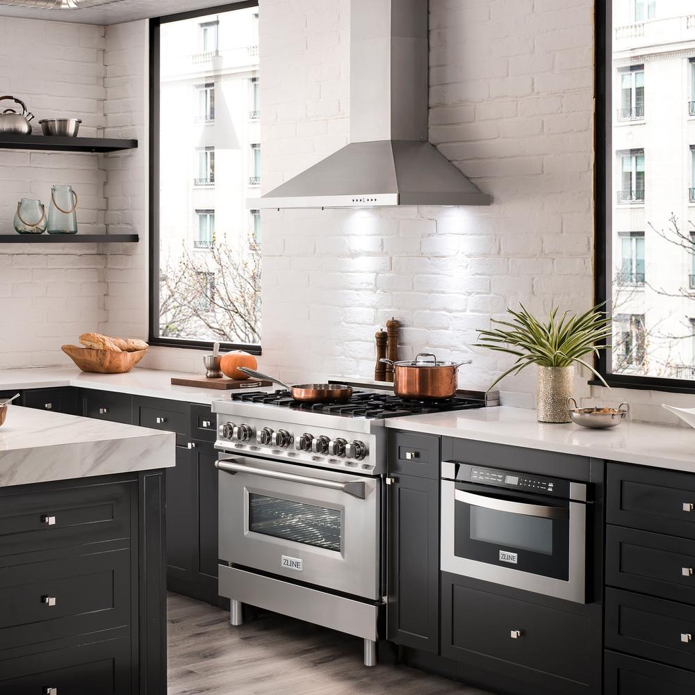 ZLINE 36 in. Convertible Vent Wall Mount Range Hood in Stainless Steel (KB-36)