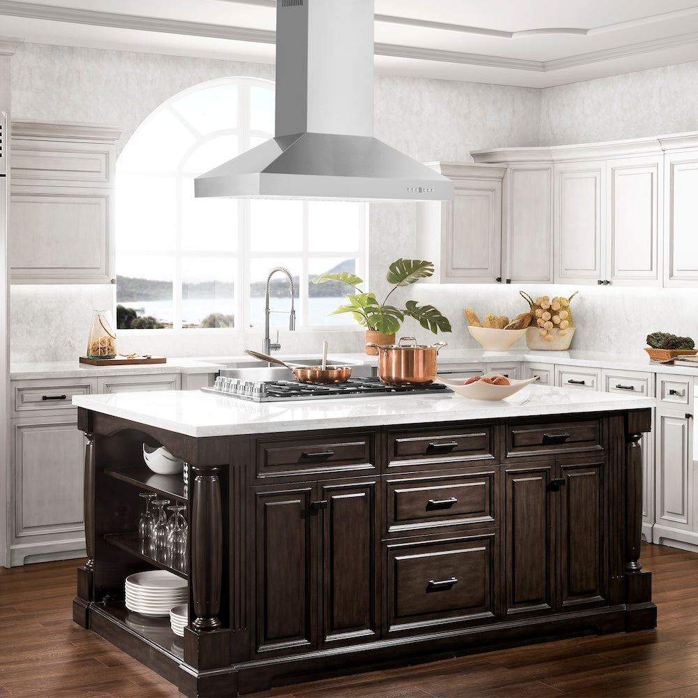 ZLINE 36 in. Convertible Island Mount Range Hood in Stainless Steel (KL3i-36)