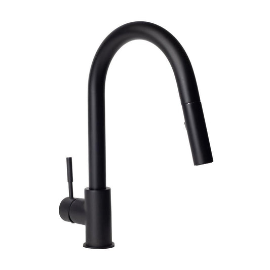 ZLINE Autograph Edition Gemini Pull Down Single Handle Kitchen Faucet in Matte Black (GEM-KF-MB)
