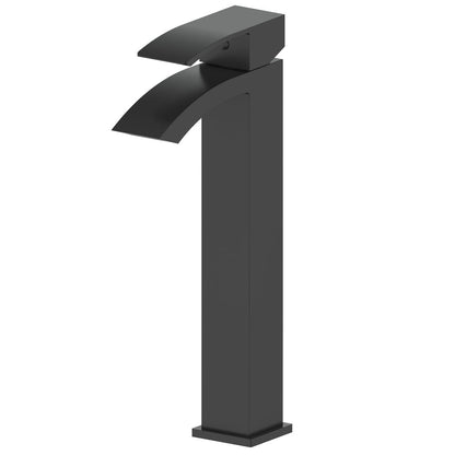 ZLINE Autograph Edition Heavenly Single Handle Vessel Sink Bath Faucet Matte Black (HVN-BF-MB)