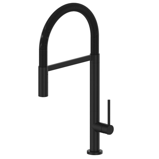 ZLINE Autograph Edition Incline Pull Down Single Handle Kitchen Faucet in Matte Black (INC-KF-MB)