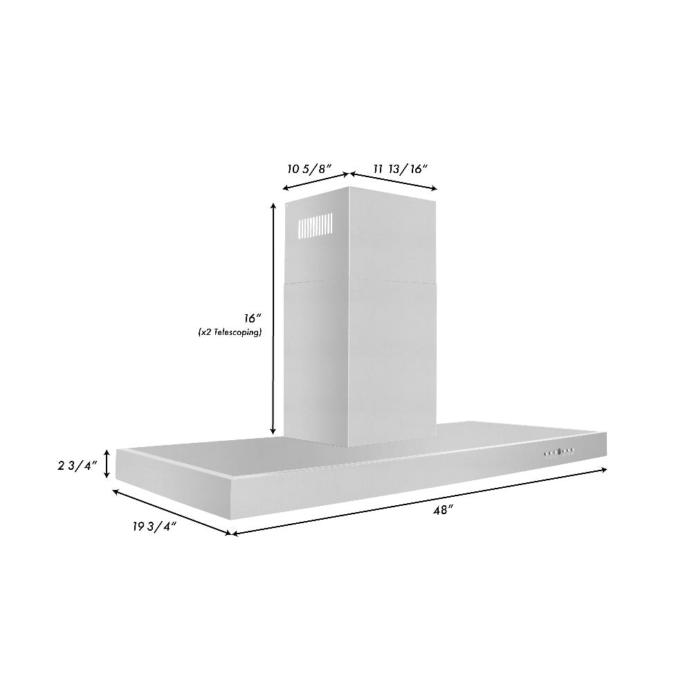 ZLINE 30 in. Convertible Vent Wall Mount Range Hood in Stainless Steel (KE-30)