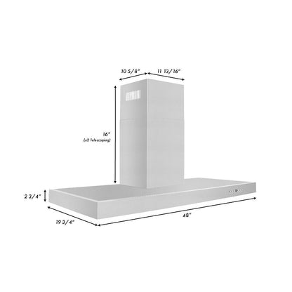 ZLINE 30 in. Convertible Vent Wall Mount Range Hood in Stainless Steel (KE-30)