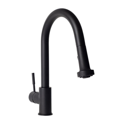 ZLINE Autograph Edition Monet Pull Down Single Handle Kitchen Faucet in Matte Black (MON-KF-MB)
