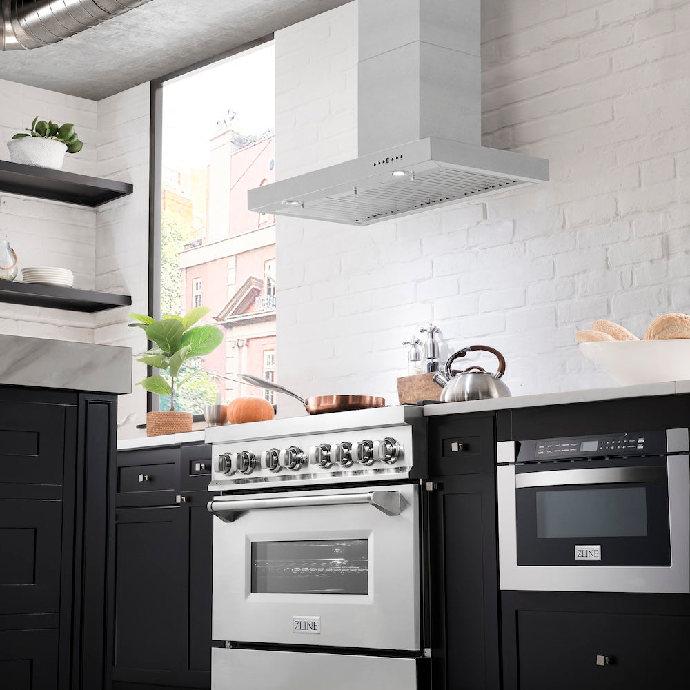 ZLINE 36 in. Convertible Vent Wall Mount Range Hood in Stainless Steel (KE-36)