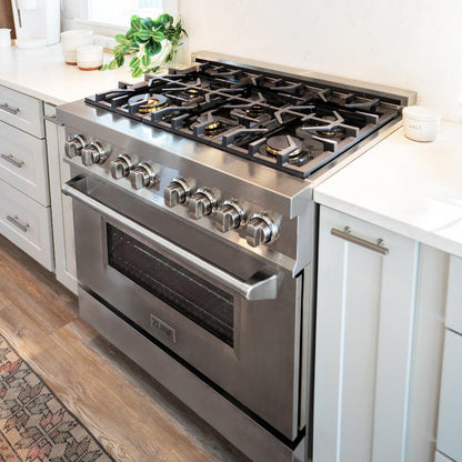 36 inch dual fuel range