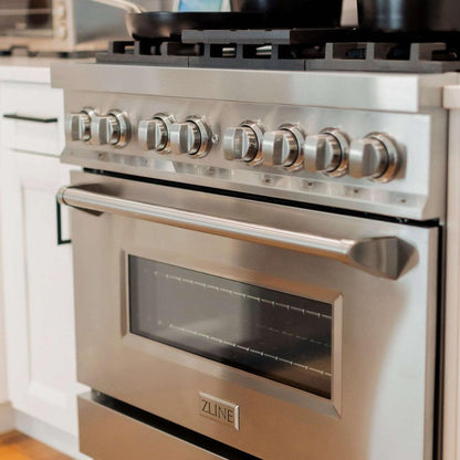 36 inch dual fuel range