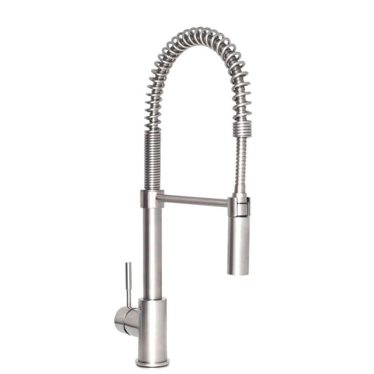 ZLINE Sierra Pull Down Spring Single Handle Kitchen Faucet in Brushed Nickel (SRA-KF-BN)