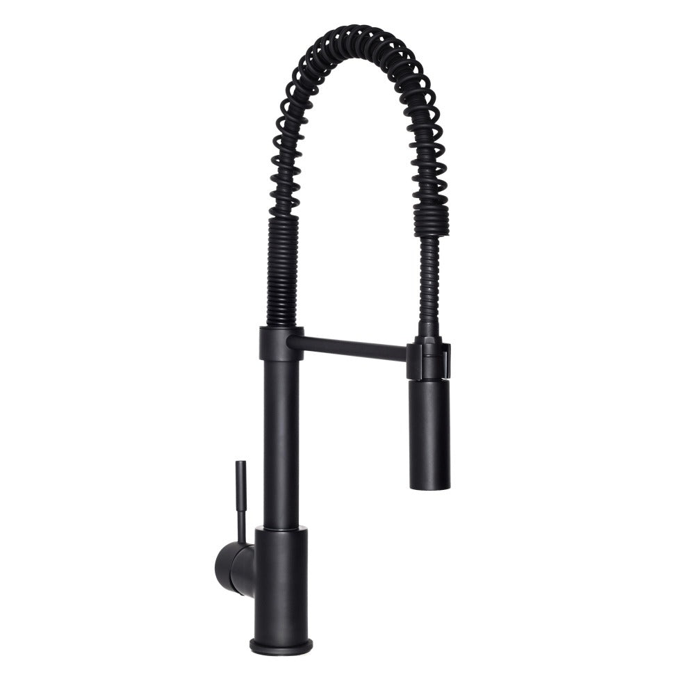 ZLINE Autograph Edition Sierra Pull Down Spring Single Handle Kitchen Faucet in Matte Black (SRA-KF-MB)