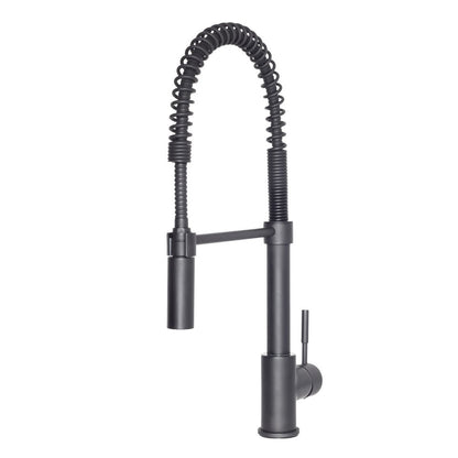 ZLINE Autograph Edition Sierra Pull Down Spring Single Handle Kitchen Faucet in Matte Black (SRA-KF-MB)