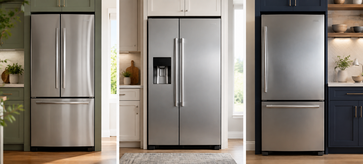 French Door vs. Side-by-Side vs. Bottom Freezer: The Refrigerator Layout Guide