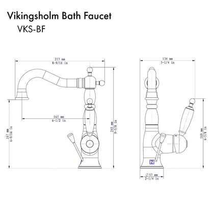 ZLINE Vikingsholm Single Handle Bath Faucet in Chrome (VKS-BF-CH)