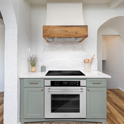 ZLINE 30 in. Professional True Convection Single Wall Oven with Air Fry and Self Clean in Satin Stainless Steel (WASS-30)