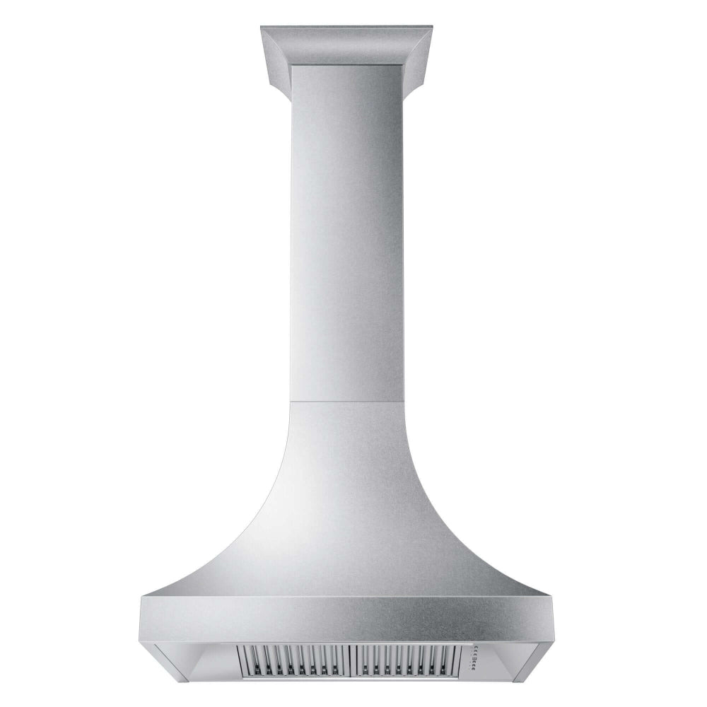 ZLINE 36 in. Designer Series Satin Stainless Steel Ducted Wall Range Hood (8632S-36)