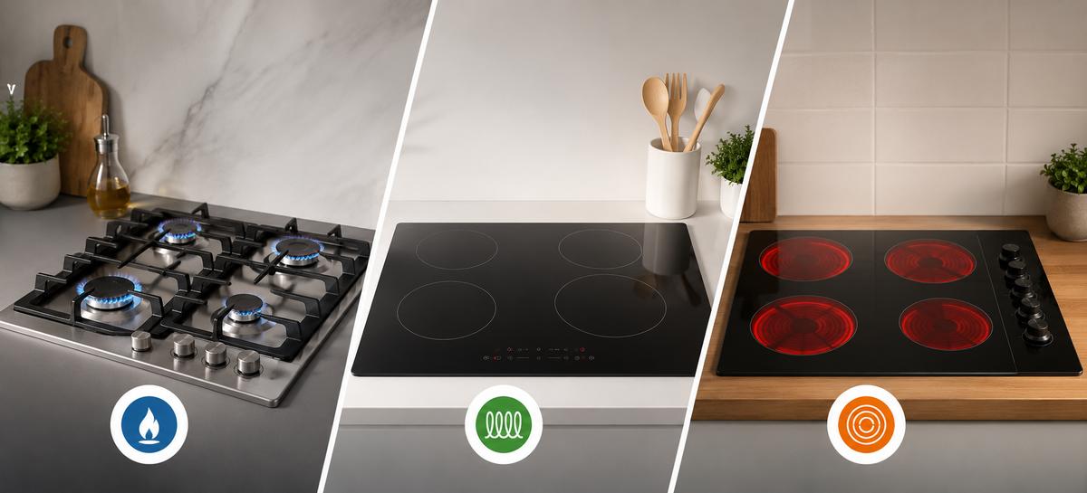 Gas vs. Induction vs. Electric Cooktop: Which Should You Buy?