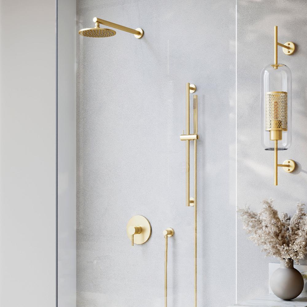 ZLINE Autograph Edition El Dorado Rainfall Shower System in Polished Gold (ELD-SHS-PG)