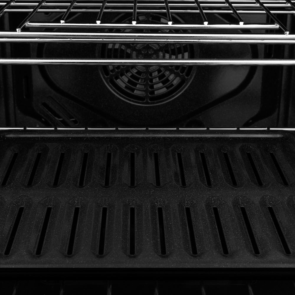 ZLINE Autograph Edition 30 in. Professional True Convection Single Wall Oven with Air Fry and Self Clean in Satin Stainless Steel with Polished Gold Handle (WASSZ-30-G)