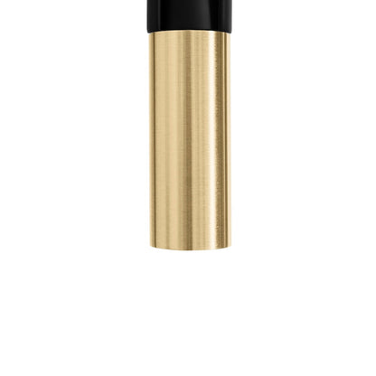 ZLINE Autograph Edition Sierra Pull Down Spring Single Handle Kitchen Faucet in Matte Black and Champagne Bronze (SRA-KF-ZMBCB)