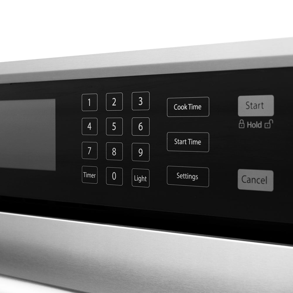 ZLINE Autograph Edition 30 in. Professional True Convection Single Wall Oven with Air Fry and Self Clean in Stainless Steel with Polished Gold Helix Handle (WASZ-30-KG)