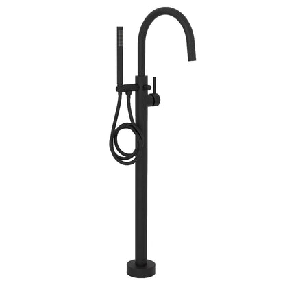 ZLINE Autograph Edition Emerald Bay Bath Tub Filler with Hand Shower in Matte Black (EMBY-BTF-MB)