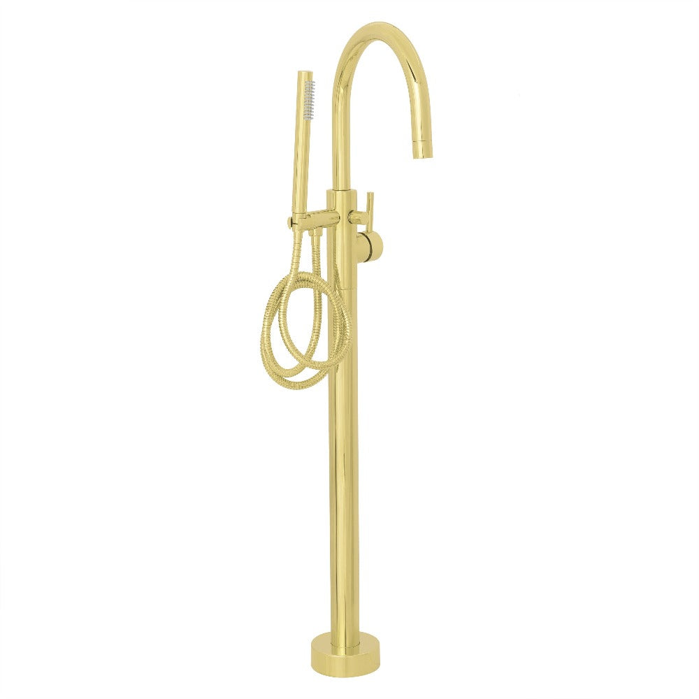 ZLINE Autograph Edition Emerald Bay Bath Tub Filler with Hand Shower in Polished Gold (EMBY-BTF-PG)
