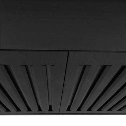 ZLINE 48 in. Kitchen Package with Black Stainless Steel Dual Fuel Range, Convertible Vent Range Hood and Dishwasher (3KP-RABRH48-DW)