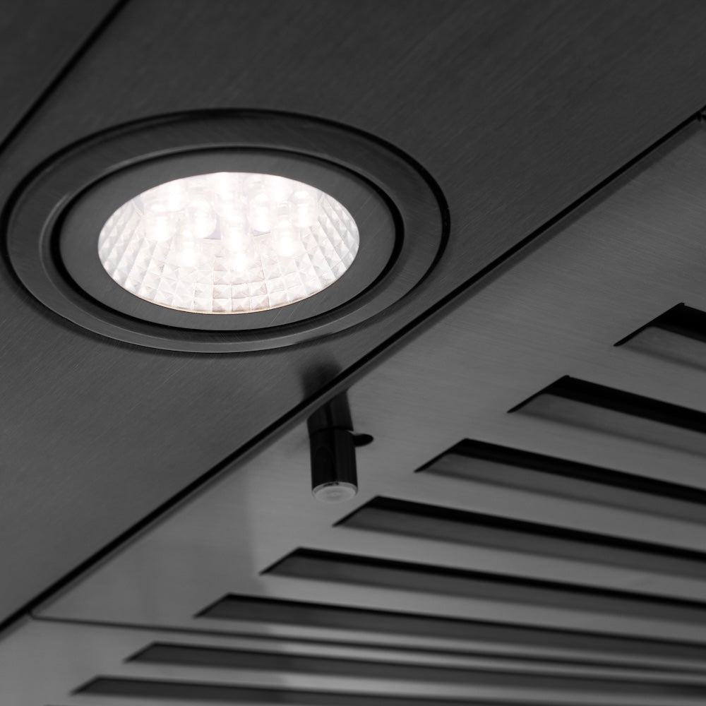 ZLINE 48 in. Convertible Vent Wall Mount Range Hood in Black Stainless Steel (BSKBN-48)